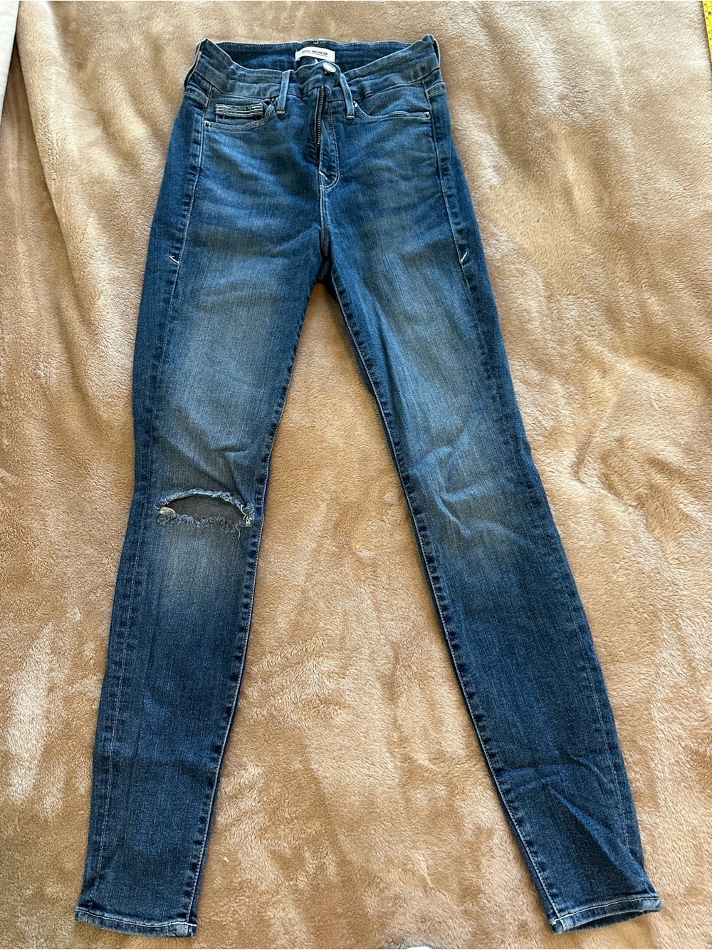 Good American Good Legs Distressed Skinny Jeans
